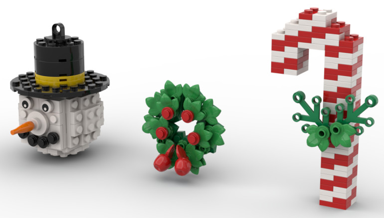 LEGO Christmas Tree Ornaments
