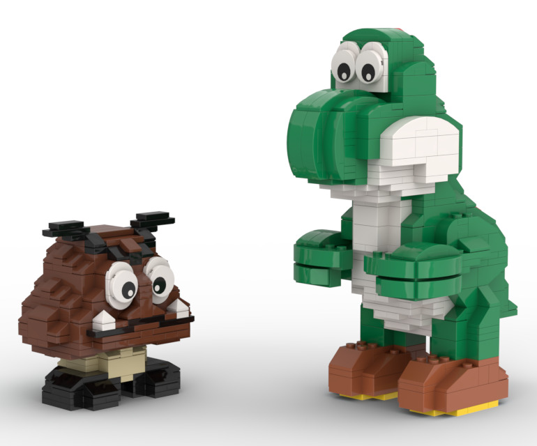 Goomba and Yoshi